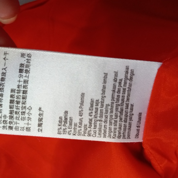 Karen Millen orange cotton stretch dress - Picture 7 of 9